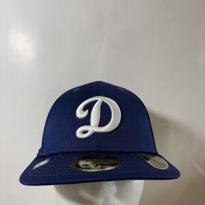 New‎ Era 59FIFTY Los Angeles Dodgers Vintage Logo MLB Hat NEW 7 1/8